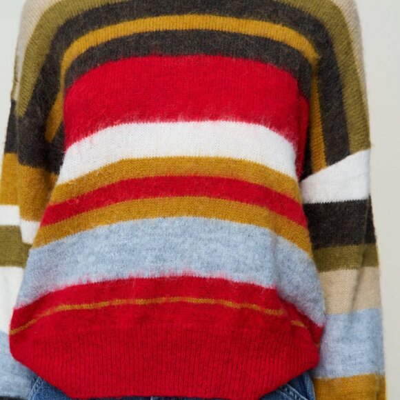 Hawley Oversized Stripe Wool Jumper - Picture 1 of 6